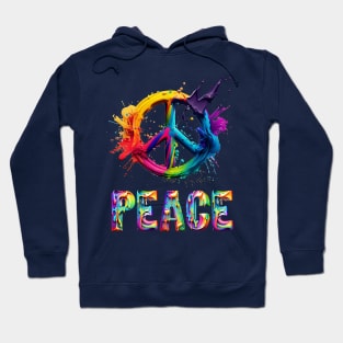 Peace Splash Art Hoodie